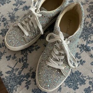 Betsey Johnson rhinestone sneakers